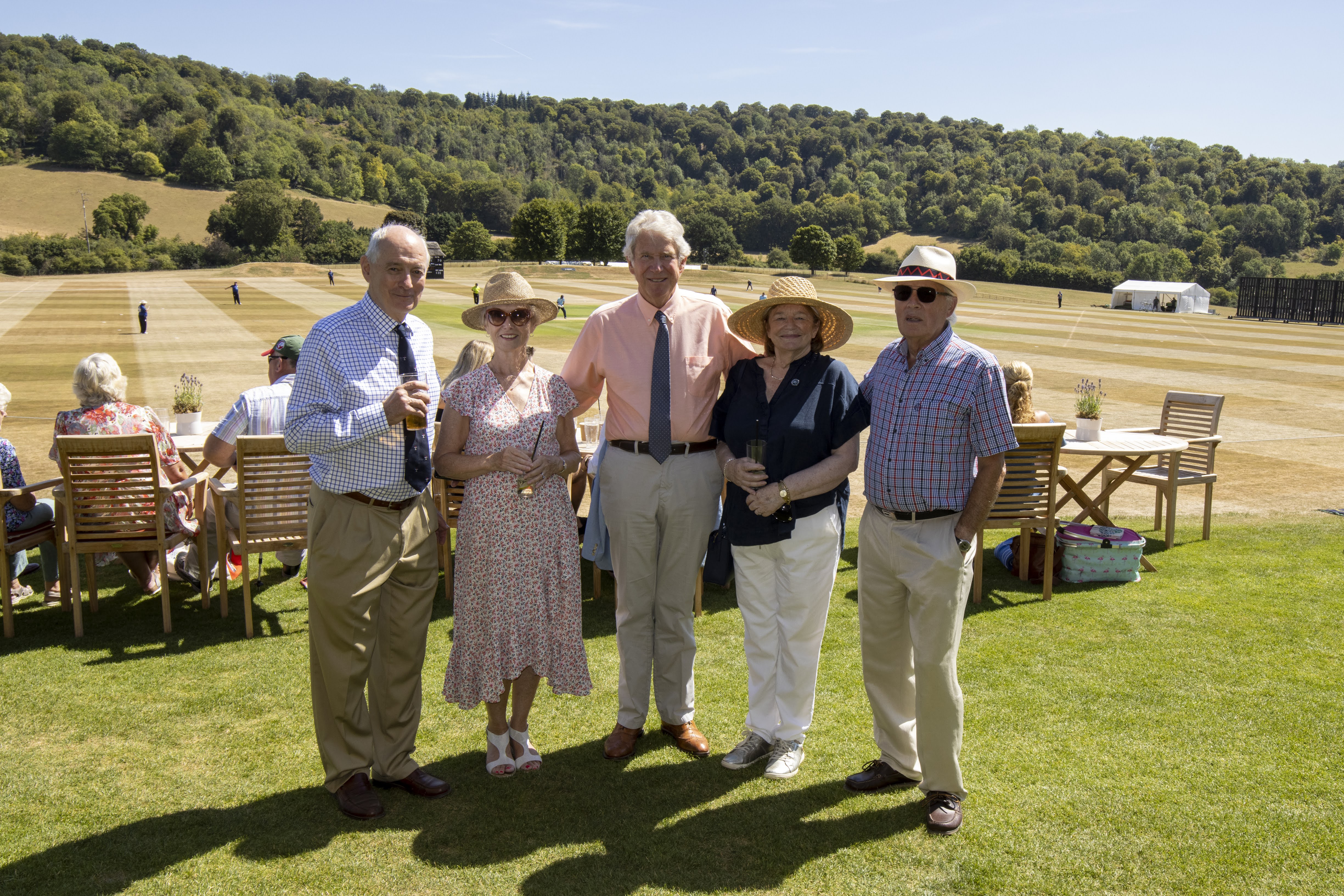 Guests at Wormsley Pavilion